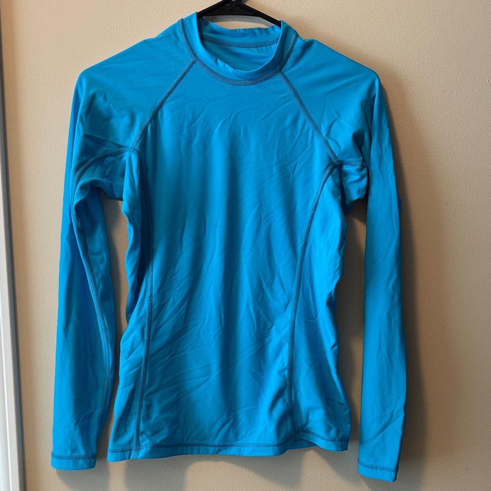 Goddess Rash Guards Blue Long Sleeve Sun Shirt